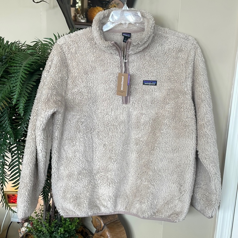 Brand New Patagonia Los Gatos 1/4 Zip Fleece Pullover Jacket Shroom Taupe